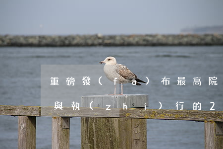 重磅發(fā)布：最高院關于立案、審判與執(zhí)行的23條意見